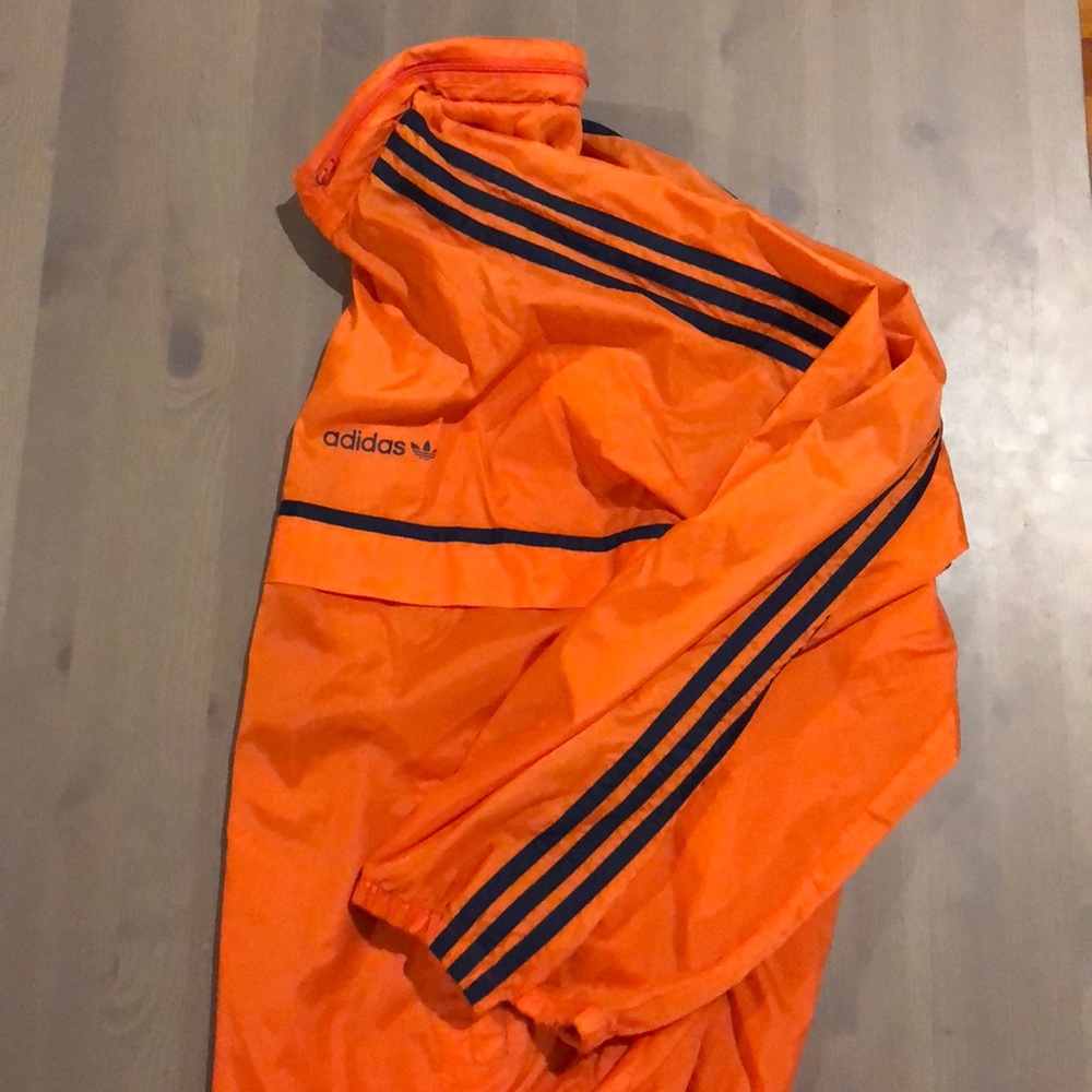 Vintage Adidas Orange and Blue Tracksuit